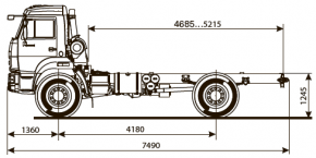 Шасси KAMAZ-43502-66 (D5)